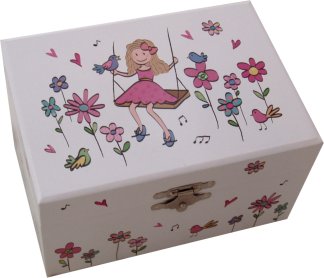 Doll On A Music Box Musical Jewellery Box